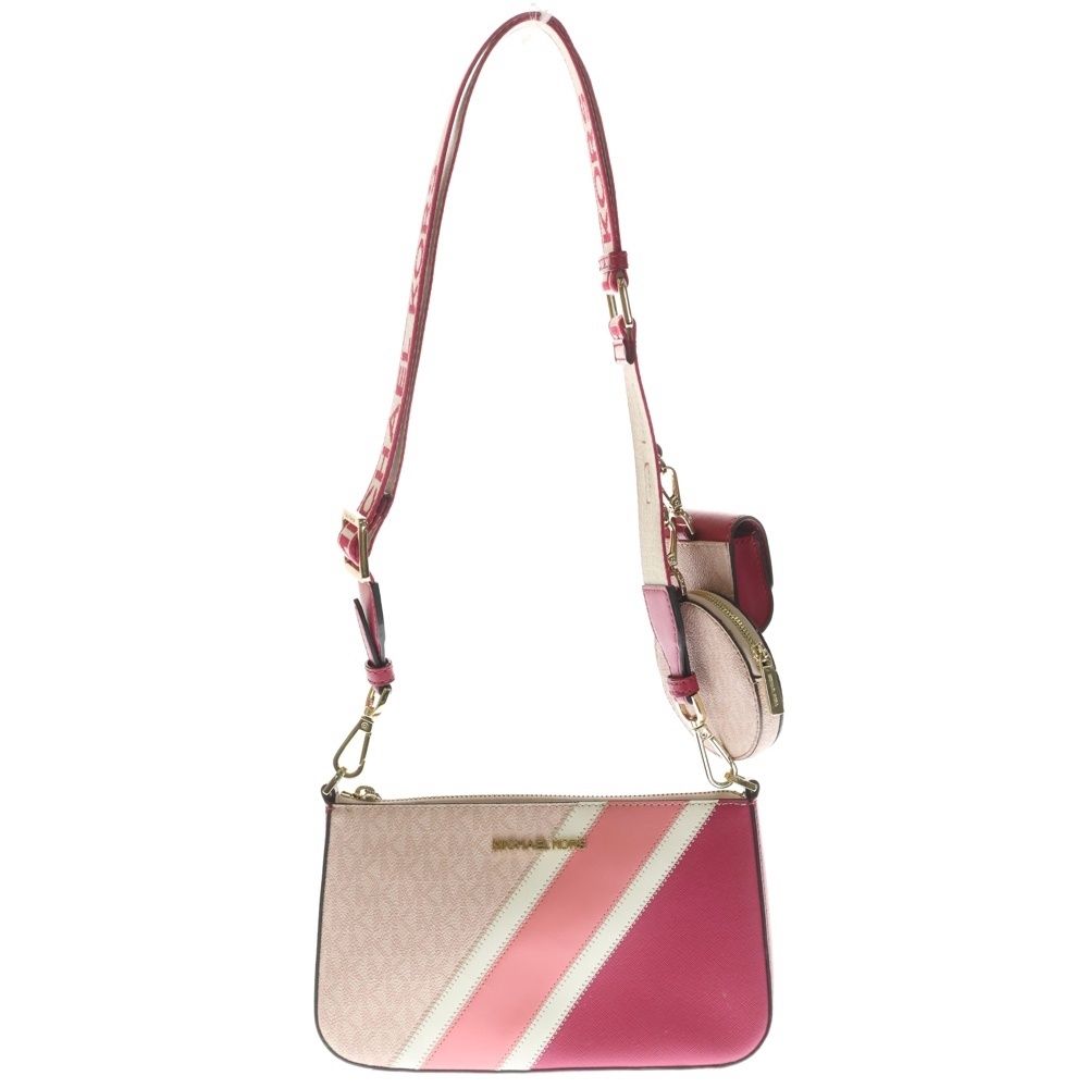 バッグ MICHAEL KORS ジェットセット トラベル トートバッグ ピンク レザー