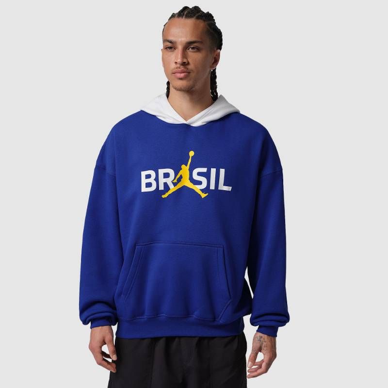 【送料無料・匿名配送】Jordan ジョーダン ブラジル代表 2026 公式 Brooklyn フリース パーカー 青 新品 正規品