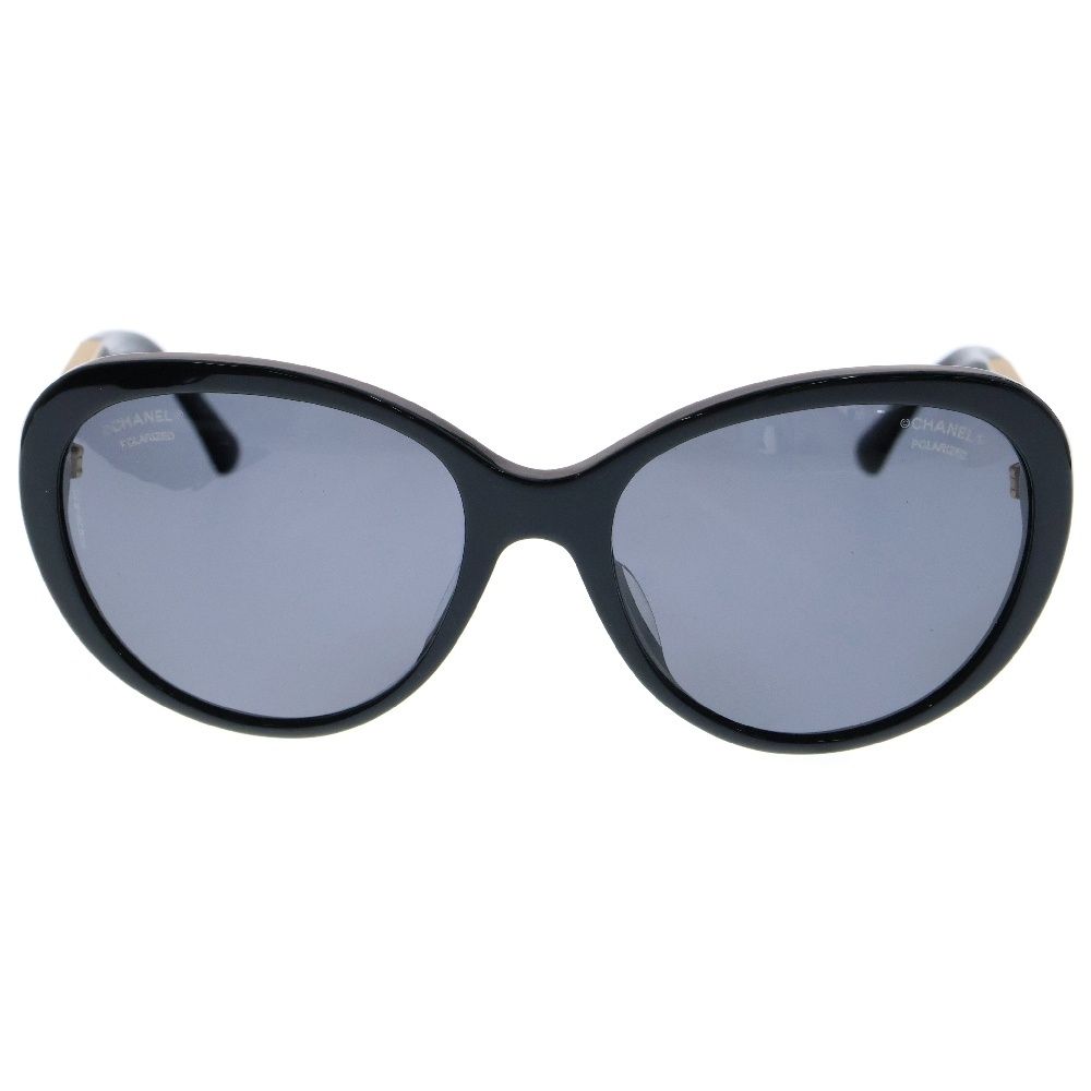 CHANEL (シャネル) ココマーク サングラス ブラック ゴールド金具 5269
