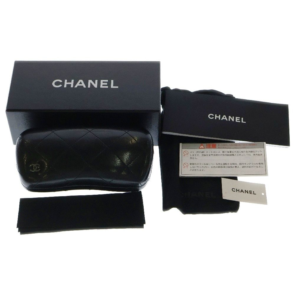 付属品付き✨CHANEL サングラス　アイウェア　ブラック　ココマーク CHANEL (シャネル) ココマーク サングラス ブラック ゴールド金具 5269
