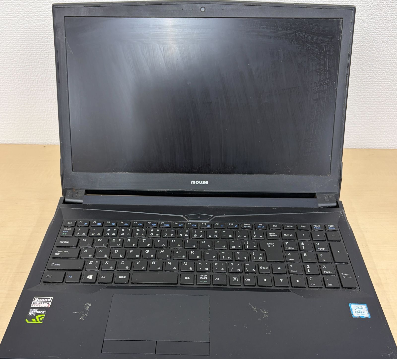 動作確認済み mouse ゲーミングノートPC GTX 1060搭載 i7-7700HQ DDR4