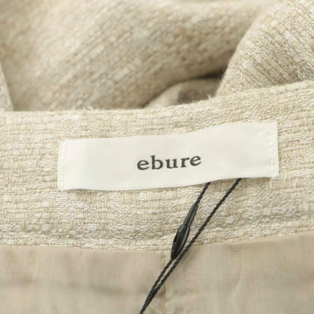 エブール ebure オールインワン サロペット リネン 麻 38 ベージュ