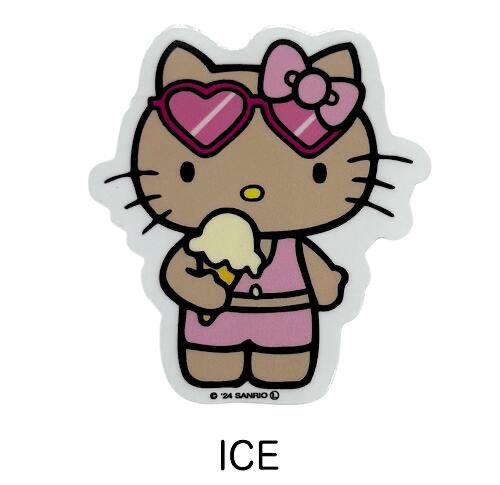 SANRIO ハワイアン 日焼けキティ シリーズ ステッカー シール 携帯