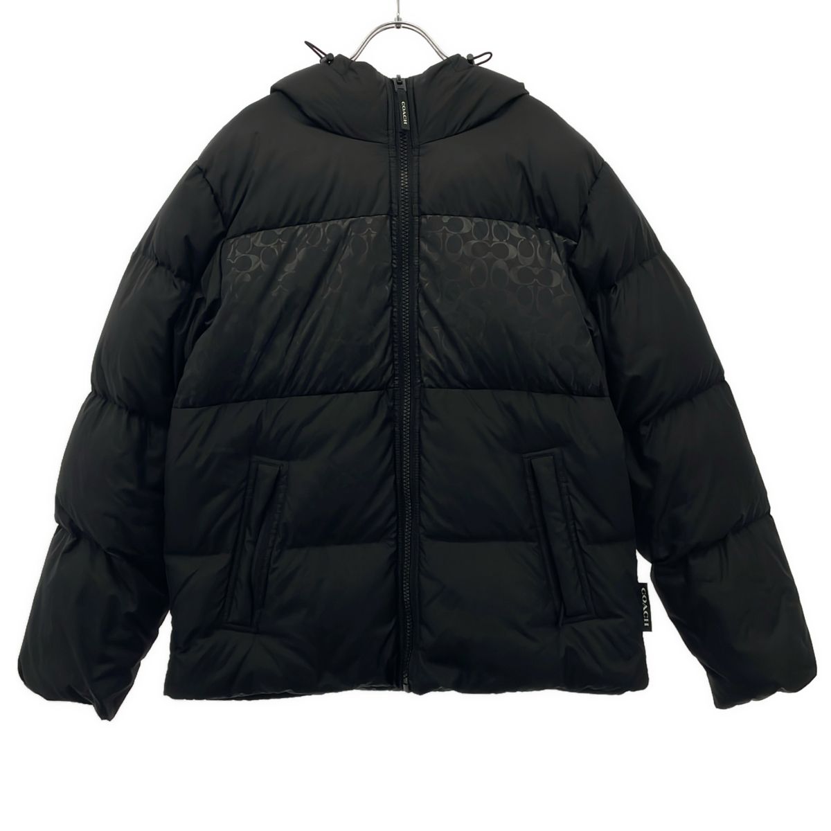 COACH コーチ カラーブロック ダウンジャケット CBB56 ブラック M COACH コーチ カラーブロック ダウンジャケット CBB56 ブラック M