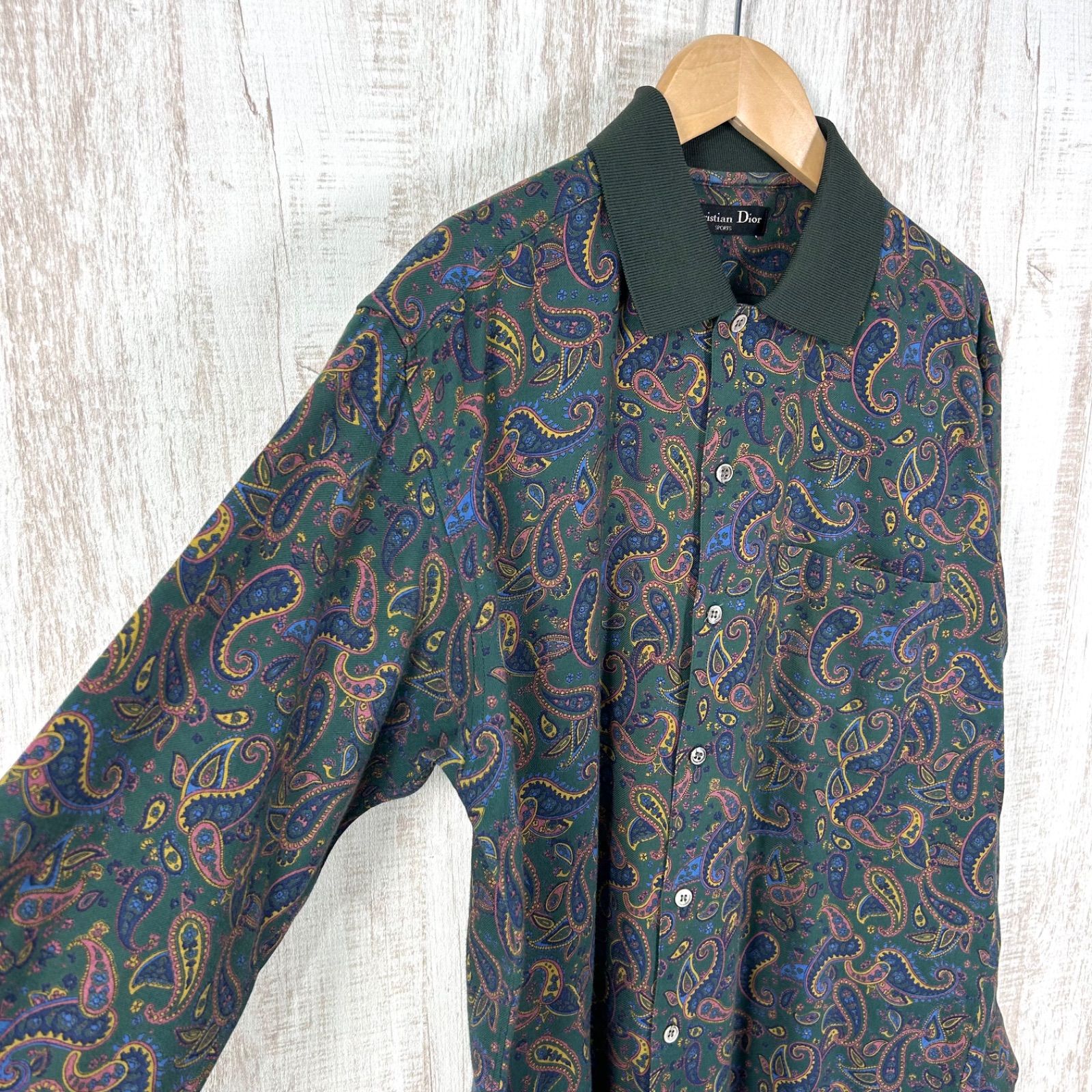 至高の逸品】 Christian Dior 長袖 シャツ ペイズリー 美品 【公式通販】