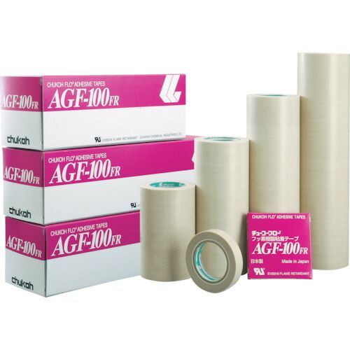 チューコーフロー　フッ素樹脂（テフロンＰＴＦＥ製）粘着テープ　ＡＧＦ１００ＦＲ　０．１５ｔ×２５０ｗ×１０ｍ