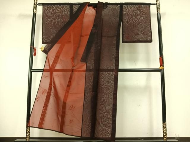 平和屋着物＊夏物　小紋　紗　枝花文　洗える着物　AABH3883jd 平和屋着物＊夏物 小紋 紗 枝花文 洗える着物 AAAX5456fy - メルカリ