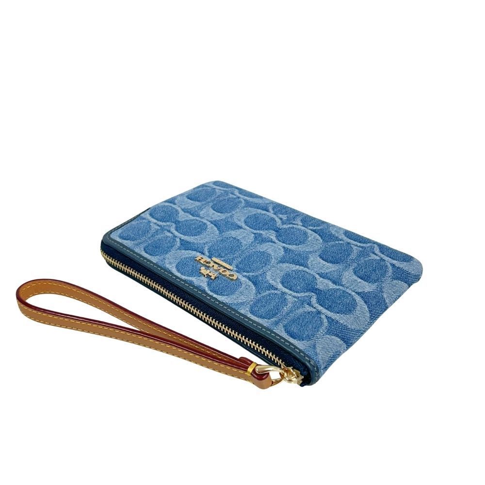 コーチ ポーチ レディース COACH 小物入れ シグネチャー デニム
