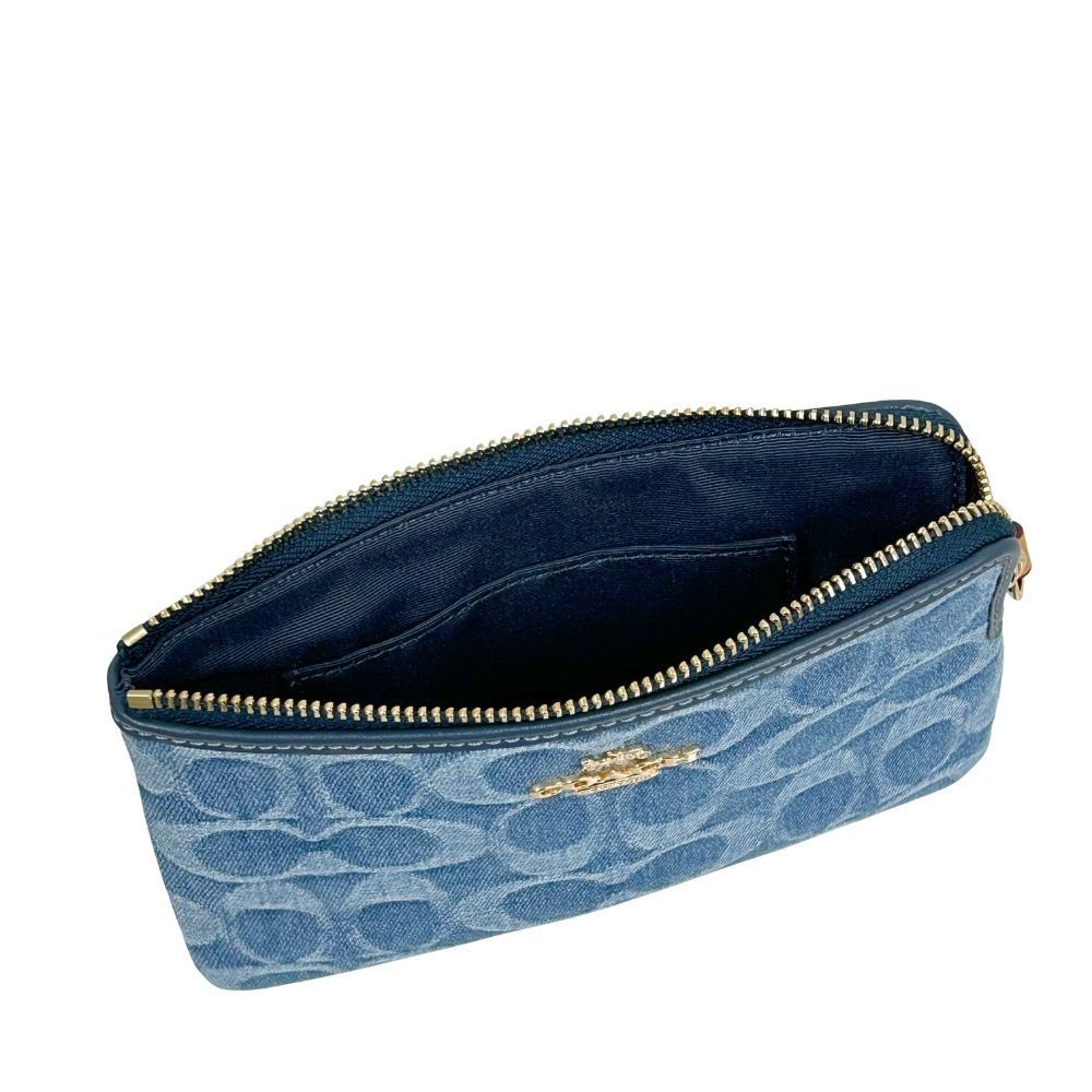 コーチ ポーチ レディース COACH 小物入れ シグネチャー デニム