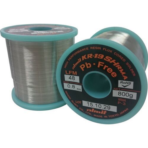 アルミット　鉛フリーやに入りはんだ　ＫＲ−１９　ＳＨ　ＲＭＡ　ＬＦＭ４８　１．６ｍｍ