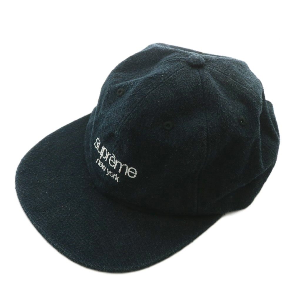 値下げ中！シュプリーム　キャンバス　キャップ　ステッカーあり シュプリーム SUPREME Napped Canvas Classic Logo 6-Panel 帽子