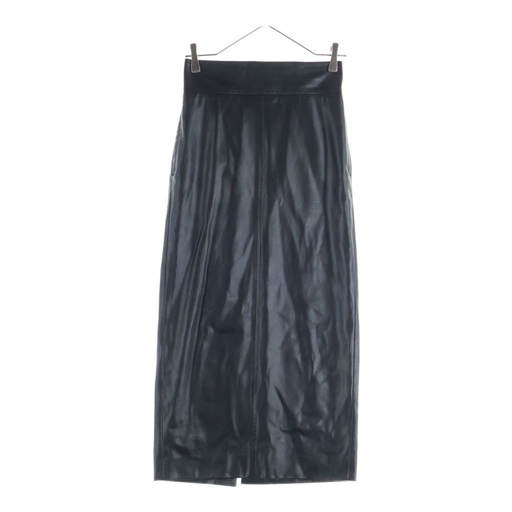 H BEAUTY&YOUTH エイチ ビューティーアンドユース 日本製 FAKE LEATHER TIGHT SKIRT フェイクレザータイトスカート 1624-299-3574 S ブラック ボトムス【中古】【H BEAUTY&YOUTH】 H BEAUTY&YOUTH (エイチ ビューティーアンドユース) FAKE LEATHER
