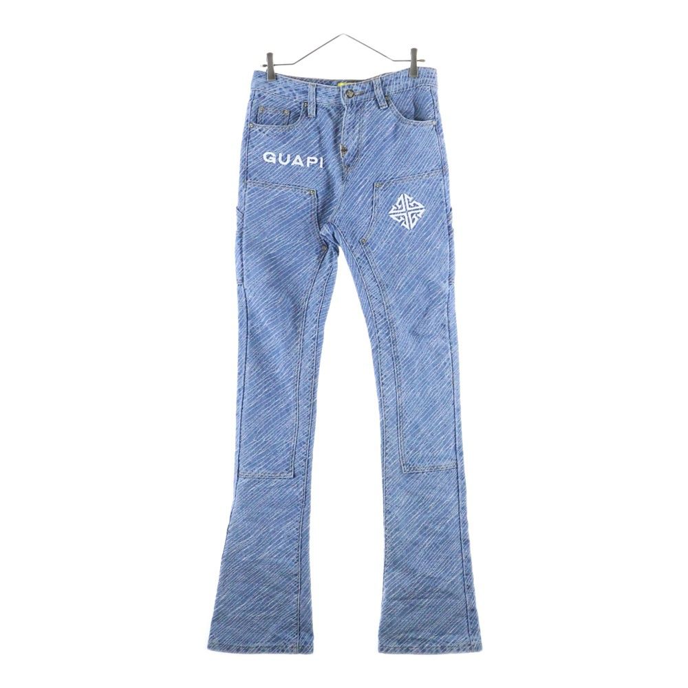 GUAPI (グアピ) FLARED DENIM ダブルニーフレアデニム インディゴ 