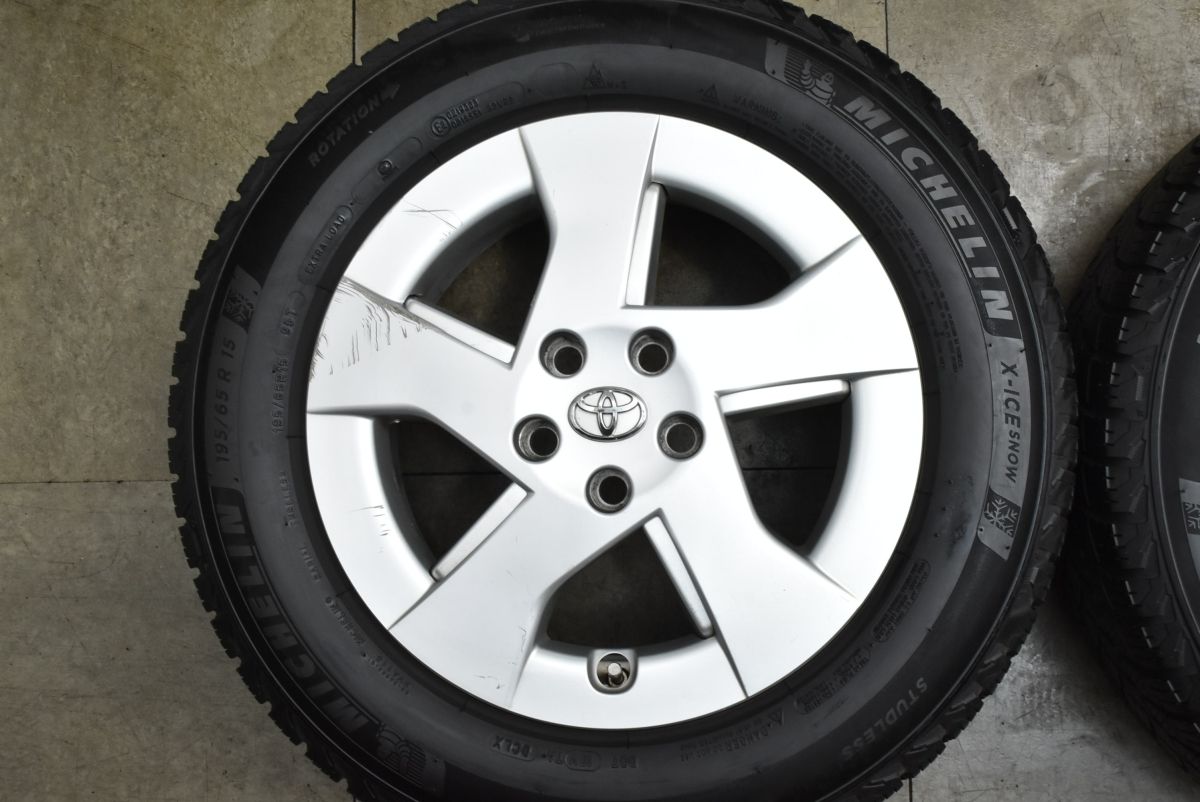 バリ溝】トヨタ 30系 プリウス 純正 15in 6J +45 PCD100 ミシュラン X
