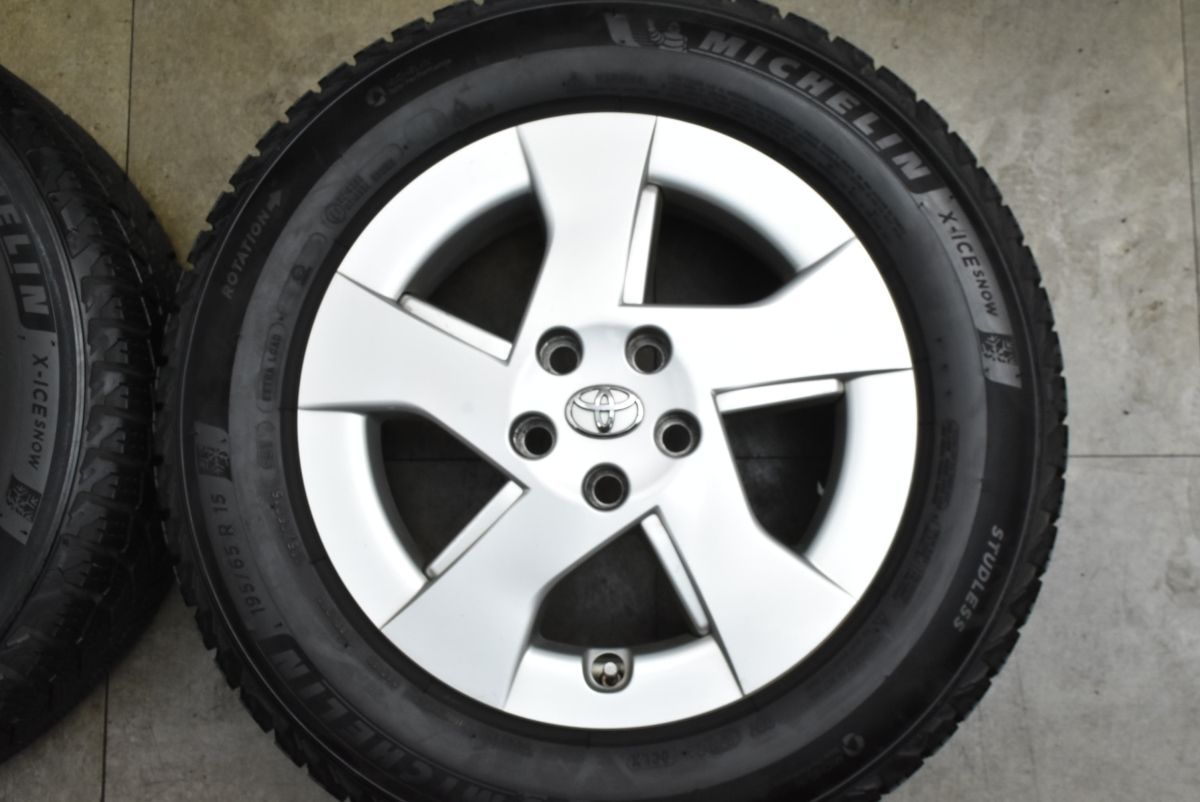 バリ溝】トヨタ 30系 プリウス 純正 15in 6J +45 PCD100 ミシュラン X