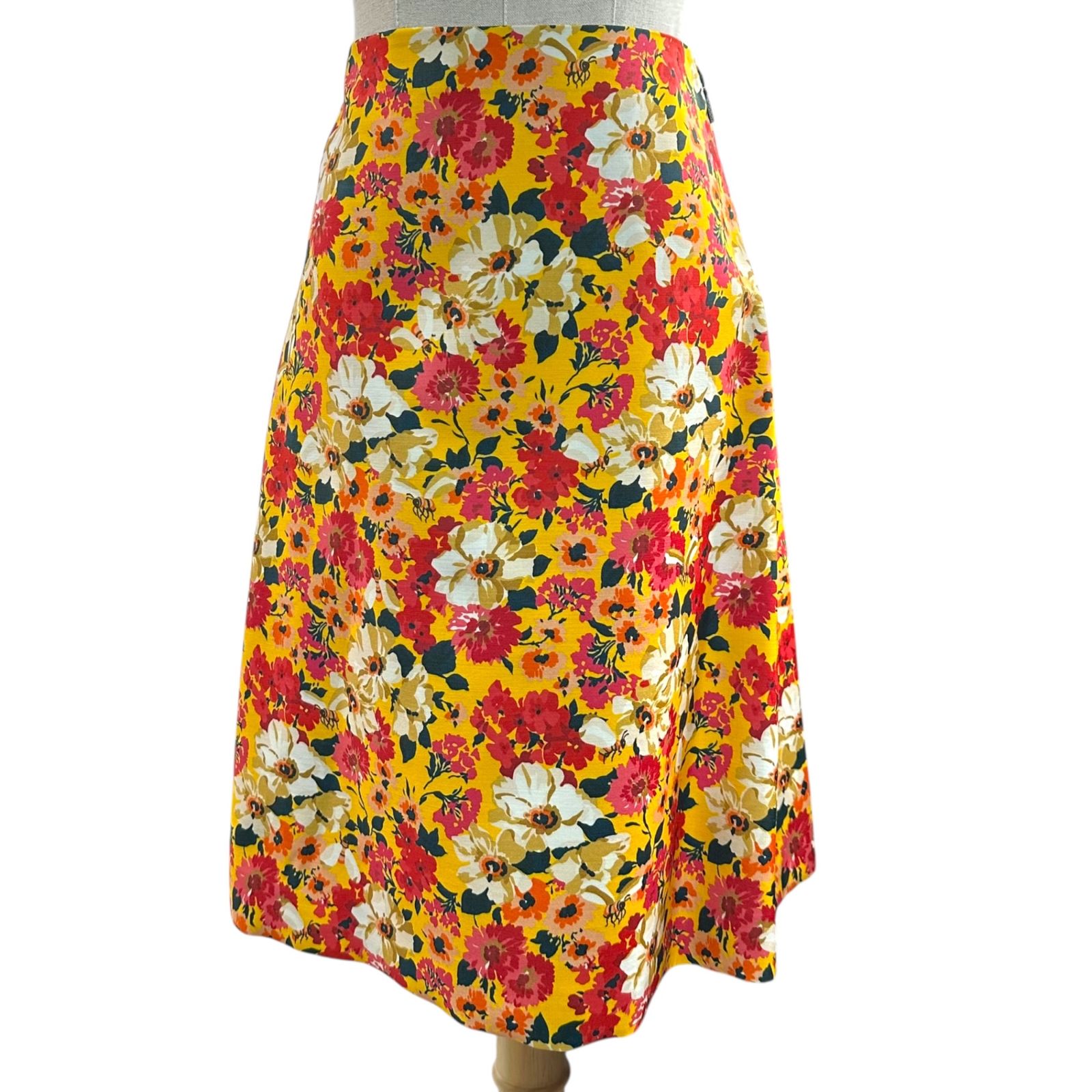 GUCCI 膝丈 Aラインスカート GUCCI(グッチ) 18SS Floral Print Flared Knee-Length Skirt 花柄