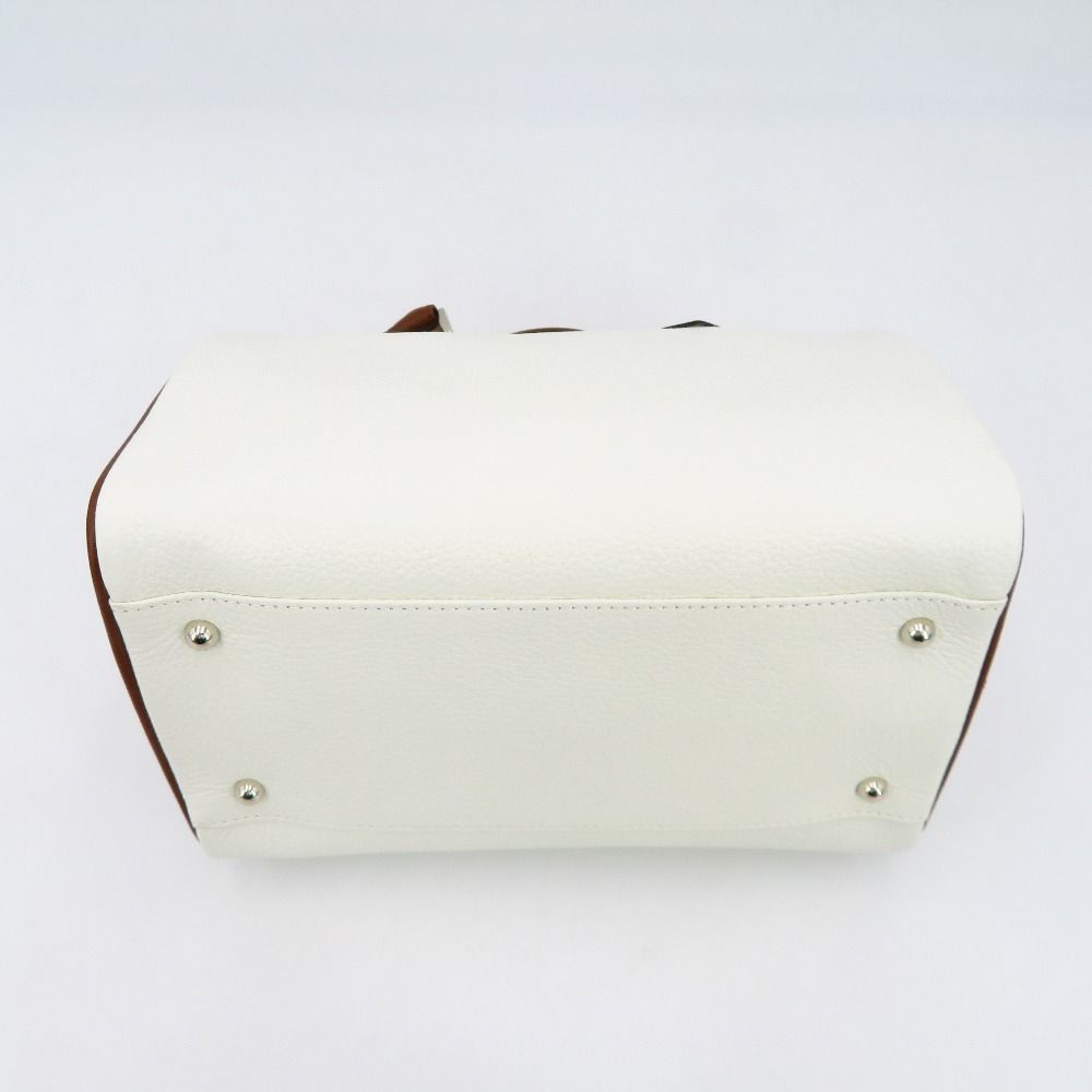 Kitamura キタムラハンドバッグ ホワイト レザー 美品 Kitamura 