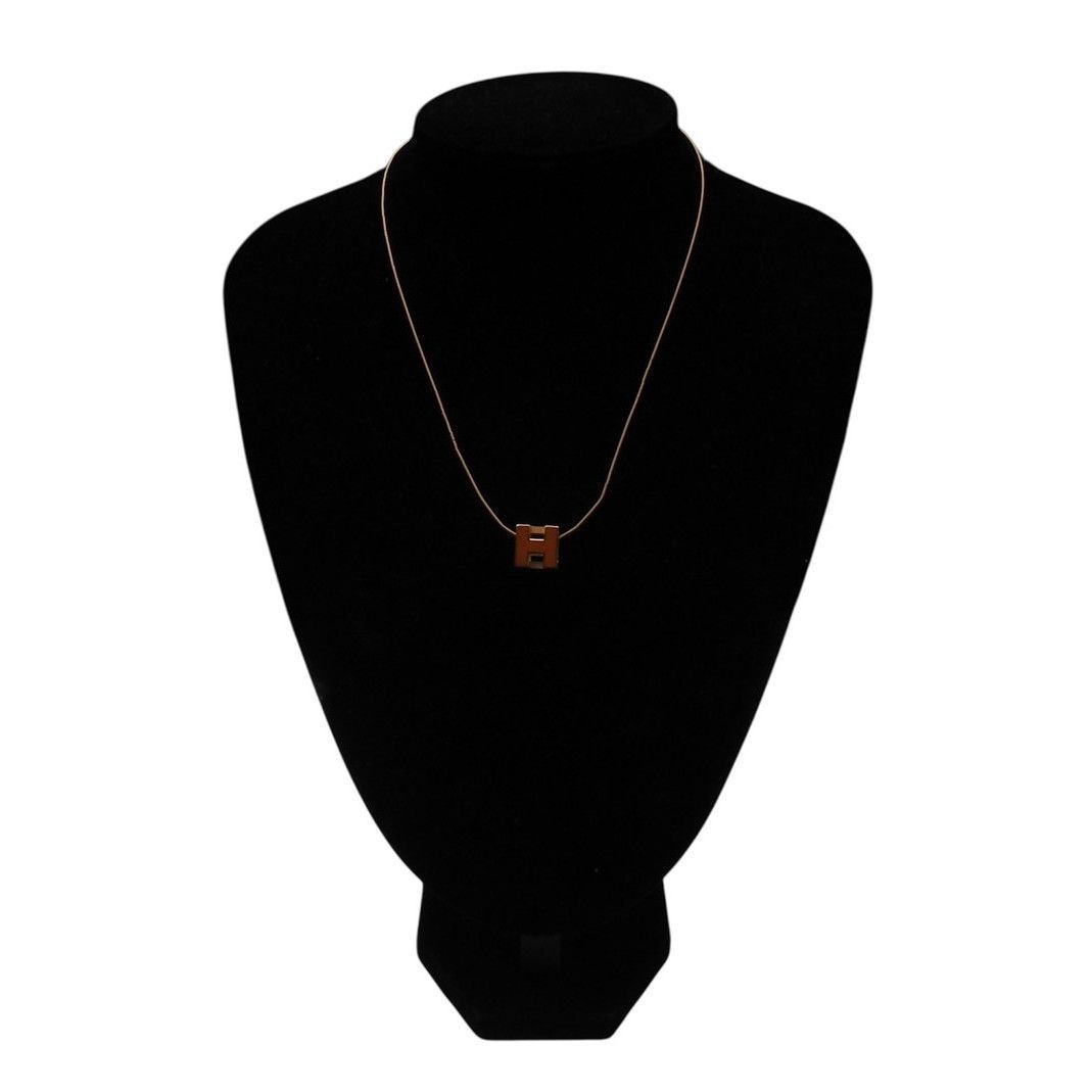 正規品〕エルメス HERMES カージュドアッシュ Hキューブ ネックレス