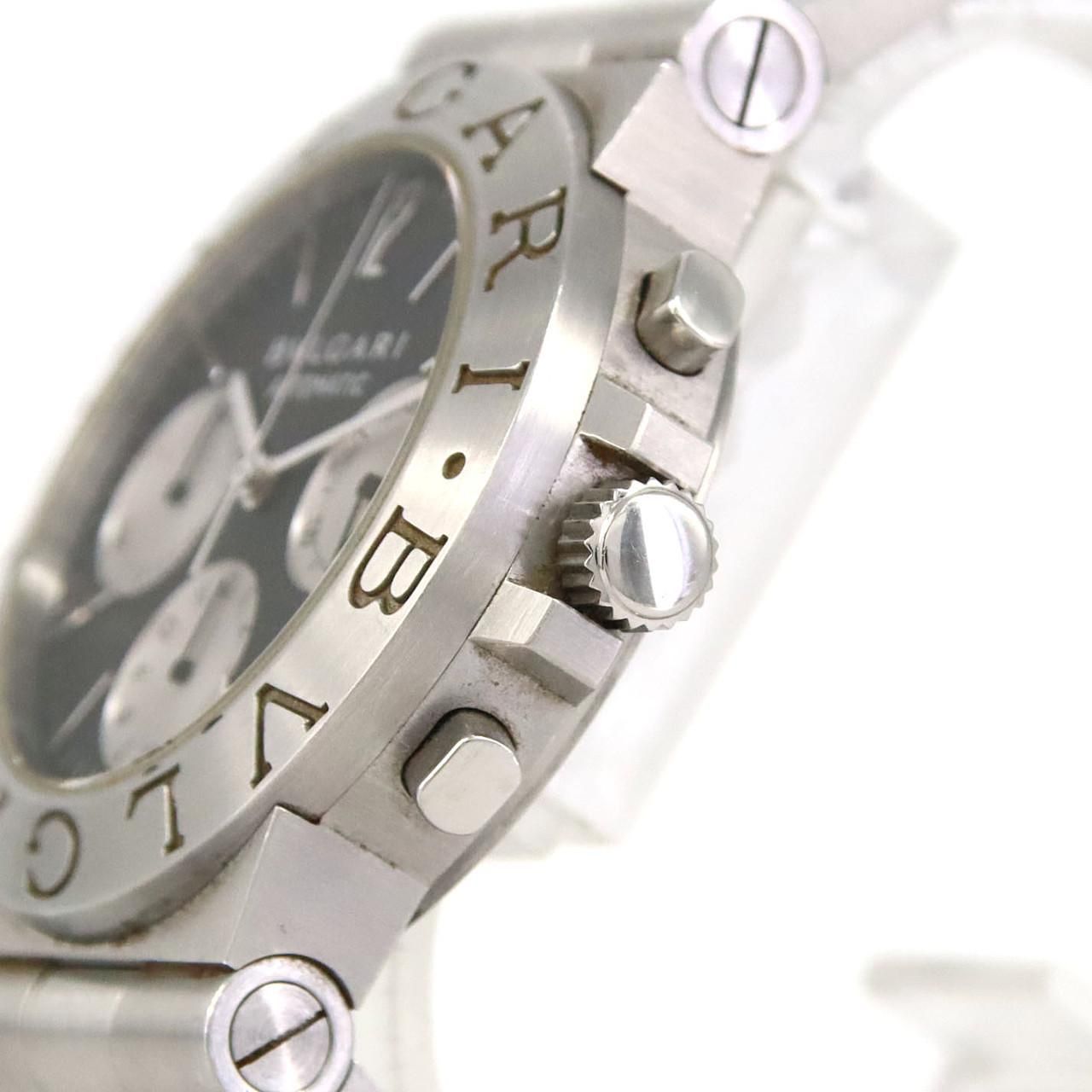  ノーメンテナンス還元価格 ブルガリ ディアゴノスポーツクロノグラフ CH35SAUTO|CH35BSSD|AT SS 自動巻 スウェット 自動巻き時計 腕時計(アナログ)