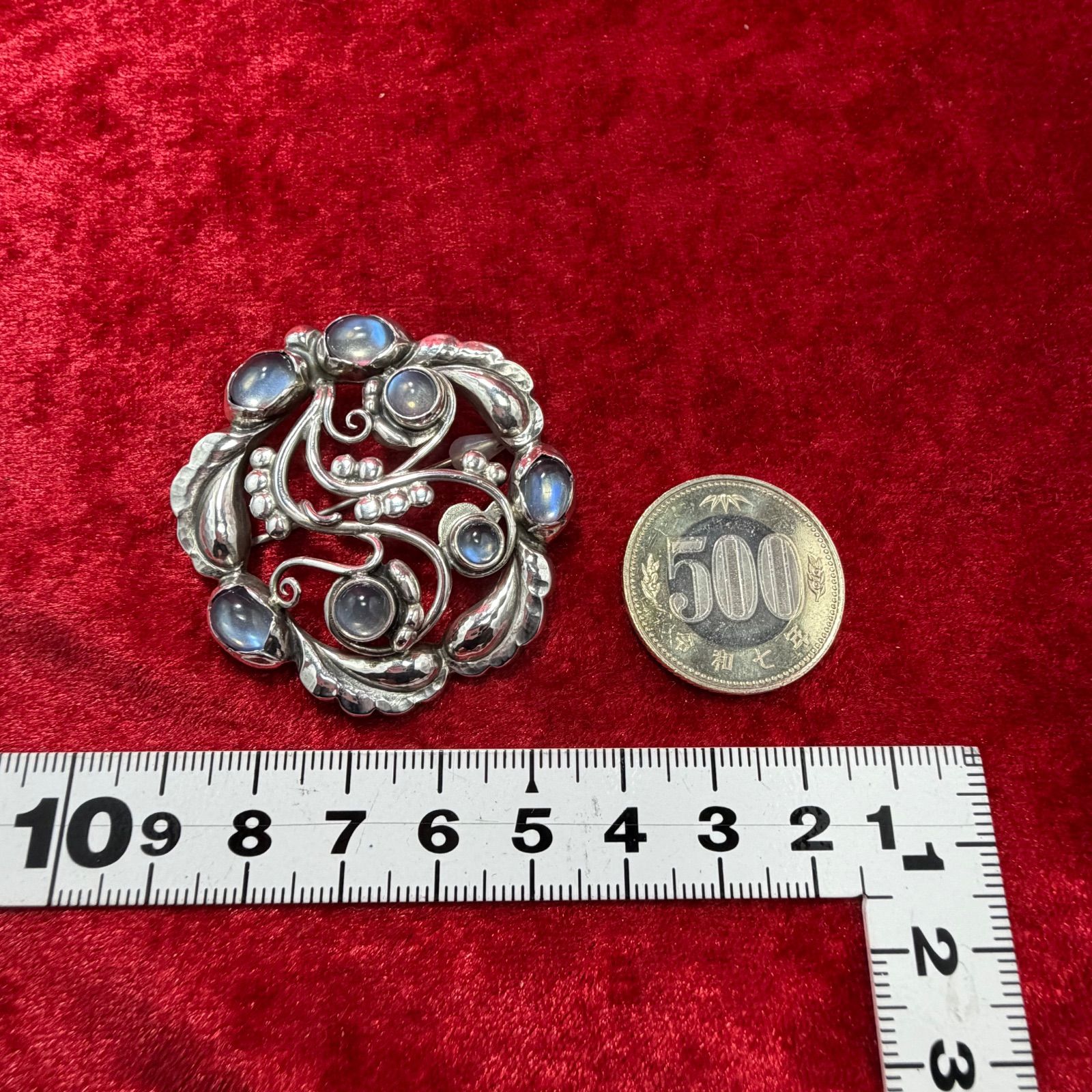美品 ムーンライトブロッサム ブローチ ♯159 ジョージジェンセン 
