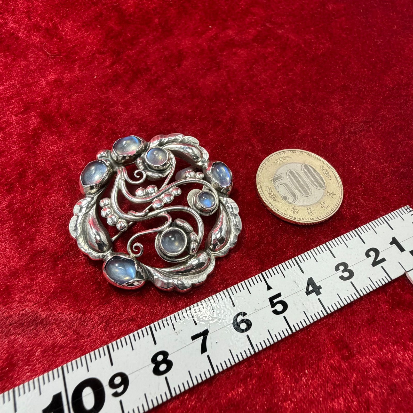 美品 ムーンライトブロッサム ブローチ ♯159 ジョージジェンセン