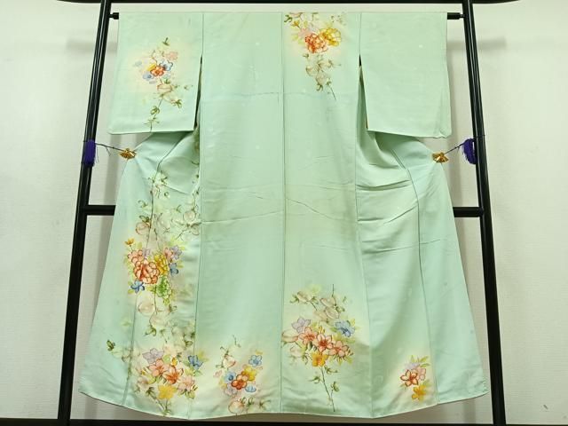 平和屋着物●訪問着　駒刺繍　枝花文　金彩　ロング丈　正絹　逸品　AABH8245ph 楽天市場】平和屋着物○訪問着 駒刺繍 霞藤花文 暈し染め 金彩 正絹
