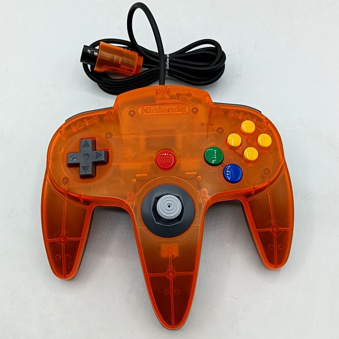 中古動作品】ニンテンドー64 純正 コントローラーブロス Bros クリア