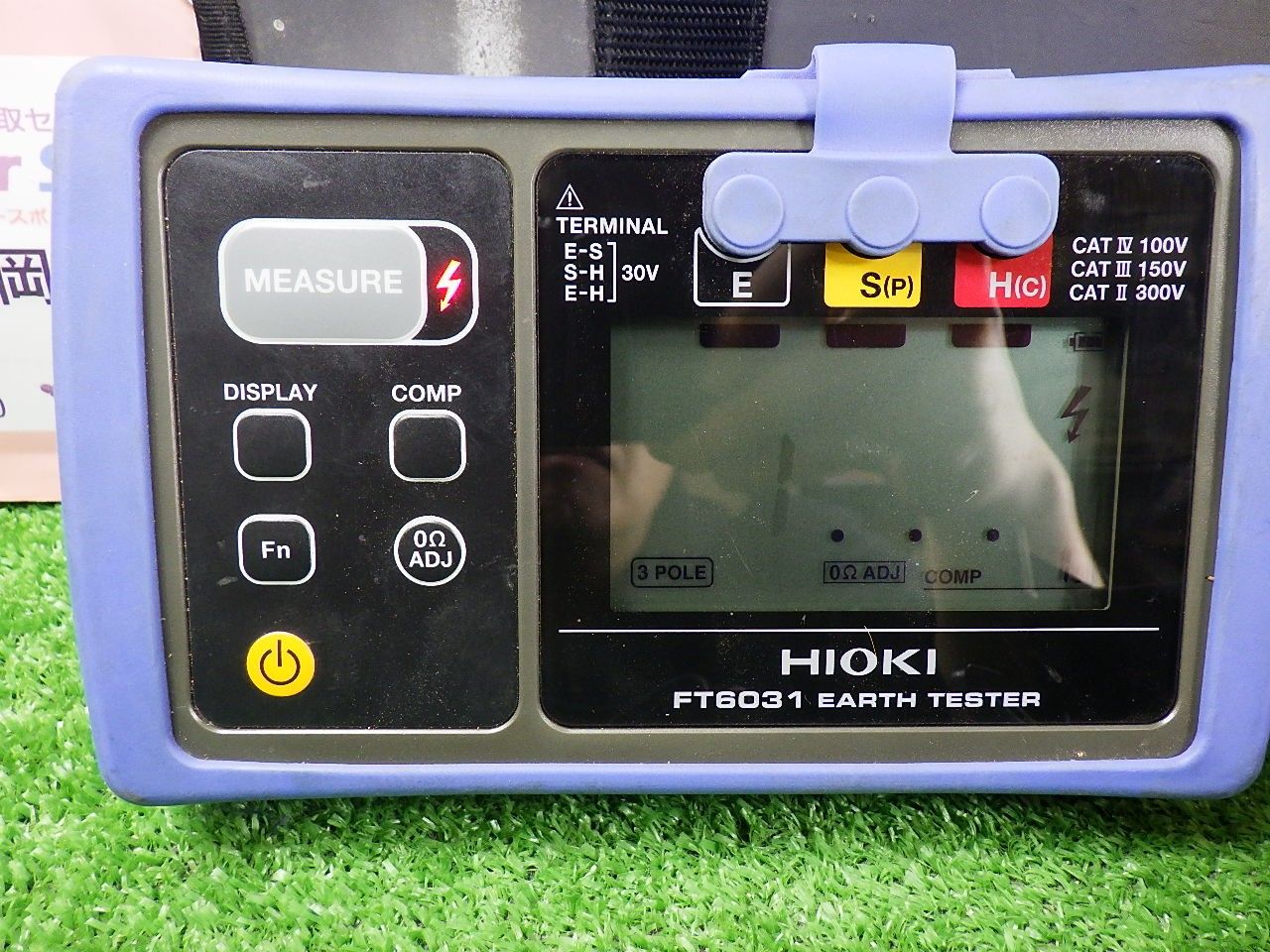 HIOKI(日置電機) FT6031 接地抵抗計 ケーブル付き 未校正の品 中古品 HIOKI(日置電機) FT6031 接地抵抗計 ケーブル付き 未校正の品 中古品