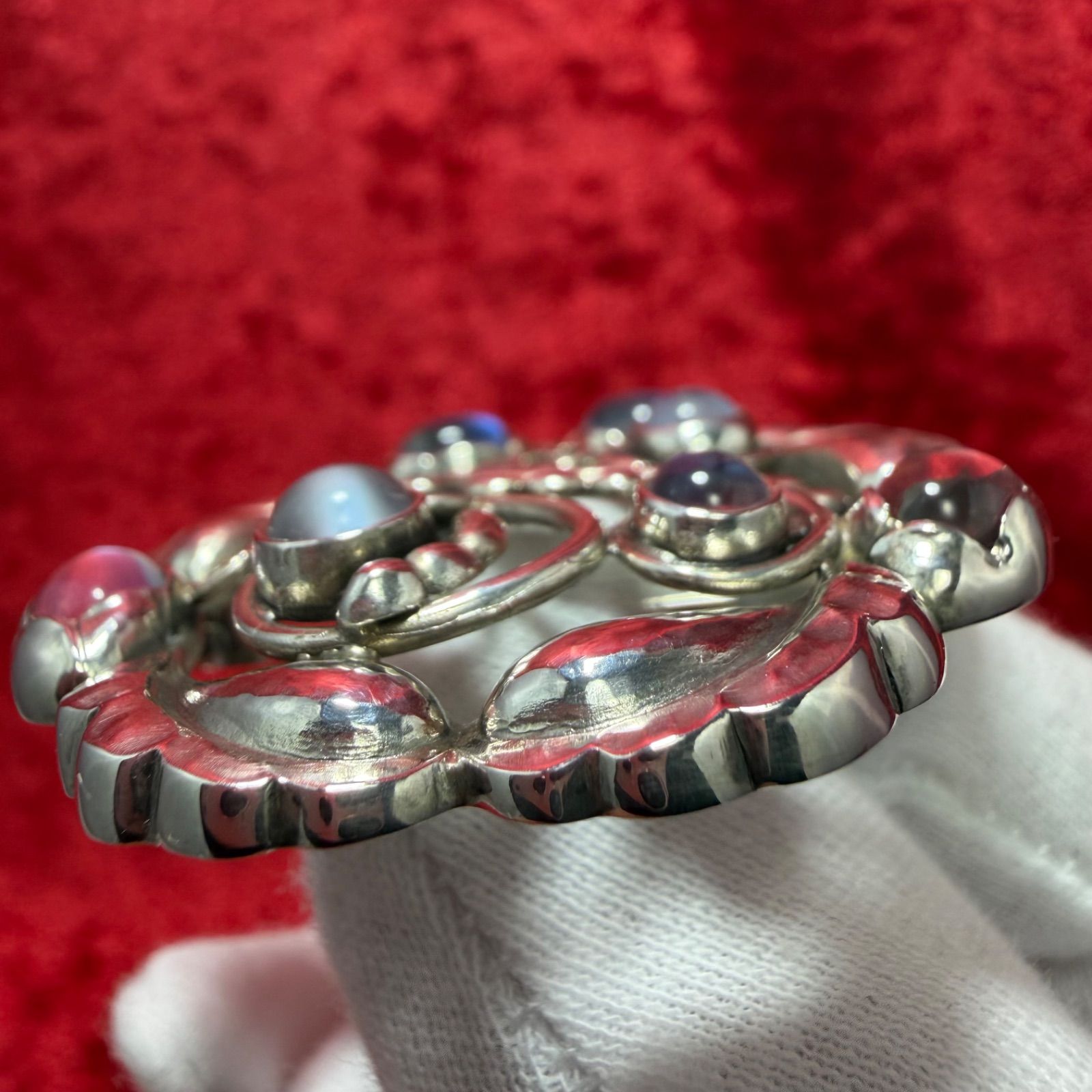 美品 ムーンライトブロッサム ブローチ ♯159 ジョージジェンセン 