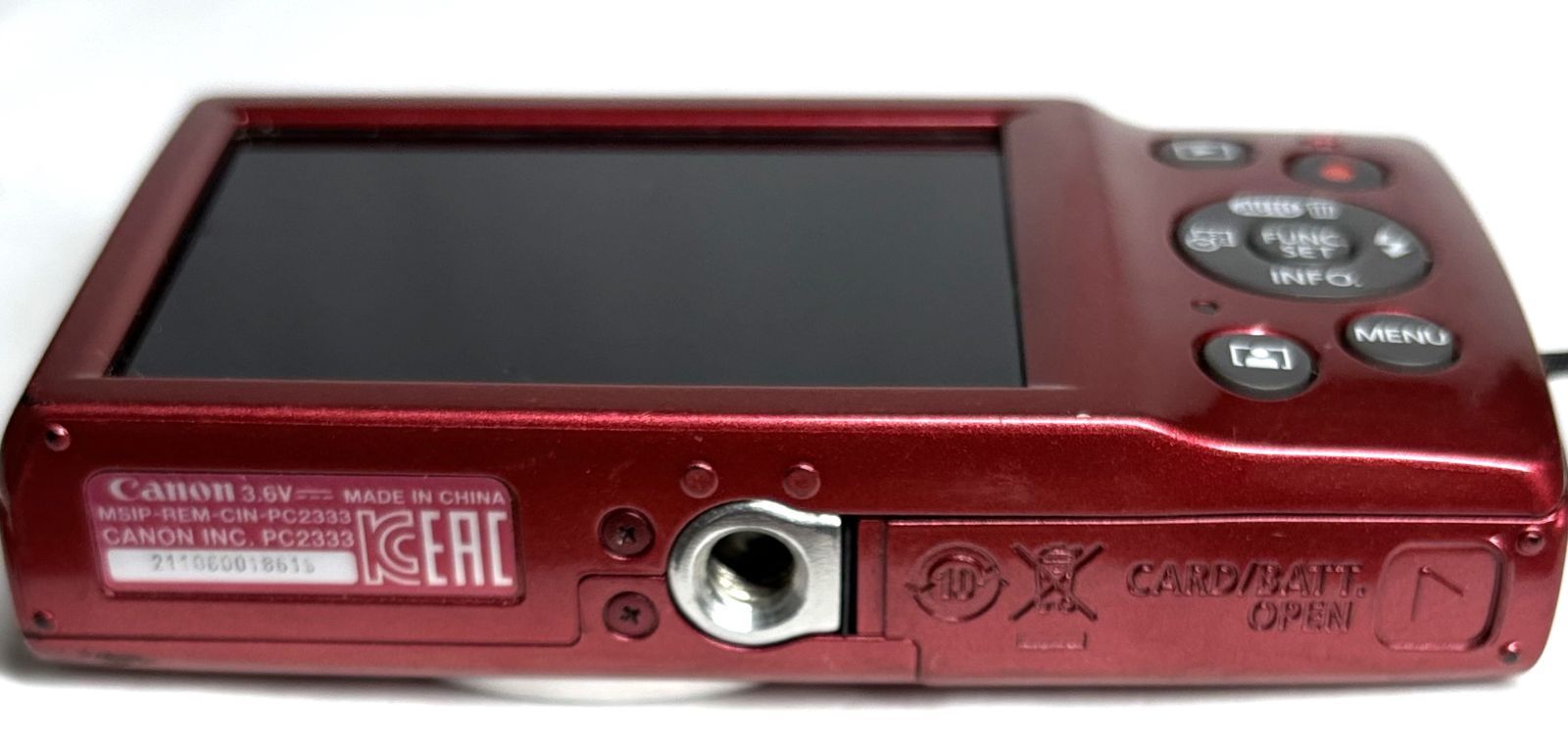Canon IXY200 PC2333 HD 20MP 8x デジタルカメラ Red 基本動作確認済み