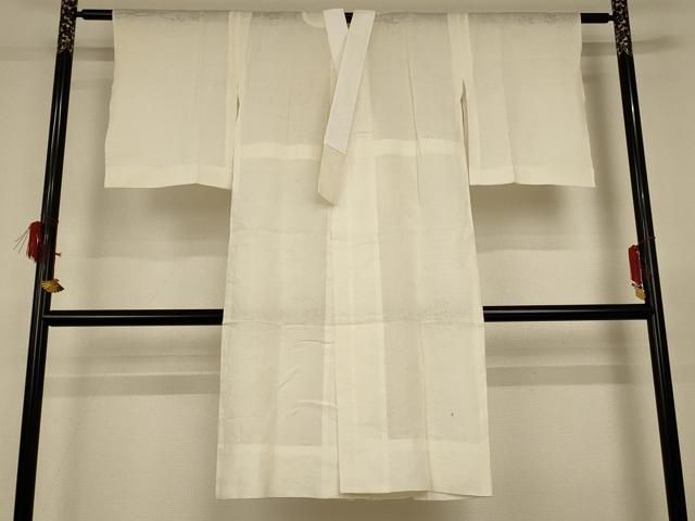 平和屋着物＊夏物　長襦袢　草花文紗　砥粉色　麻　逸品　AABG5541jd 平和屋着物＊夏物 長襦袢 草花文紗 砥粉色 麻 逸品 AABG5541jd 【公式