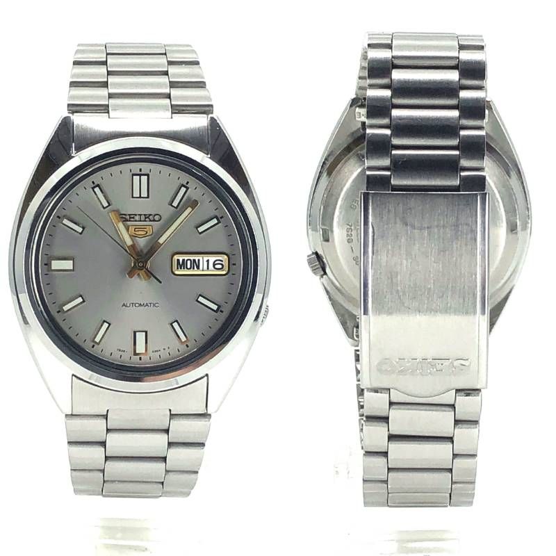 90s超美品　SEIKO セイコー5　 7S26-3040 自動巻き時計 グレー 美品】SEIKO セイコー／セイコー5 7S26-3040／自動巻き／ステンレス