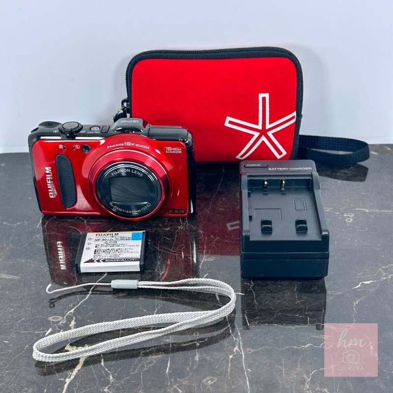 FUJIFILM FinePix F550EXR レッド コンパクトデジタルカメラ 1600万