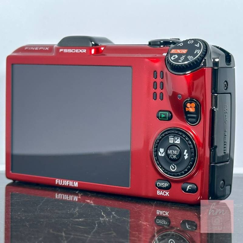 FUJIFILM FinePix F550EXR レッド コンパクトデジタルカメラ 1600万