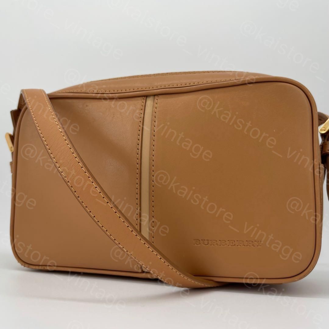 バーバリー Burberry ショルダーバッグ ベージュ クロスボディ ノバチェック レザー / Burberry Shoulder Bag Beige Crossbody Nova Check Leather