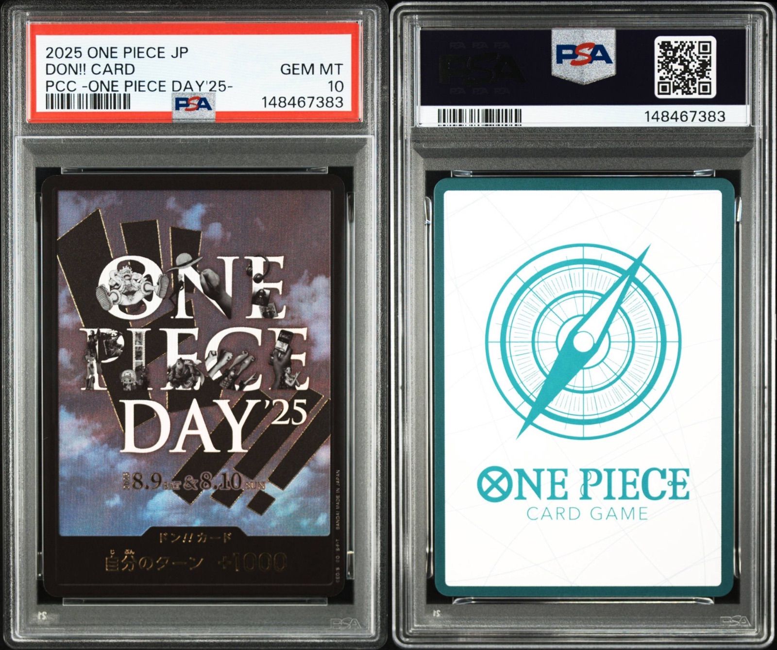 PSA10 ワンピースday 2025ドンカード ONE PIECE DAY 25 ワンオーナー品