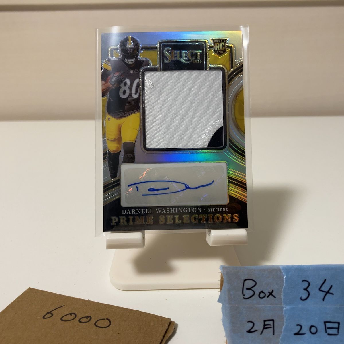 2023 Panini Select Darnell Washington 52/99 直筆サインカード Pittsburgh Steelers パッチ RC ルーキー Rookie カード