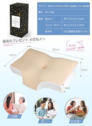 新品 LAOGOT 枕 首が痛くならない 低反発 耳が痛くならない まくら