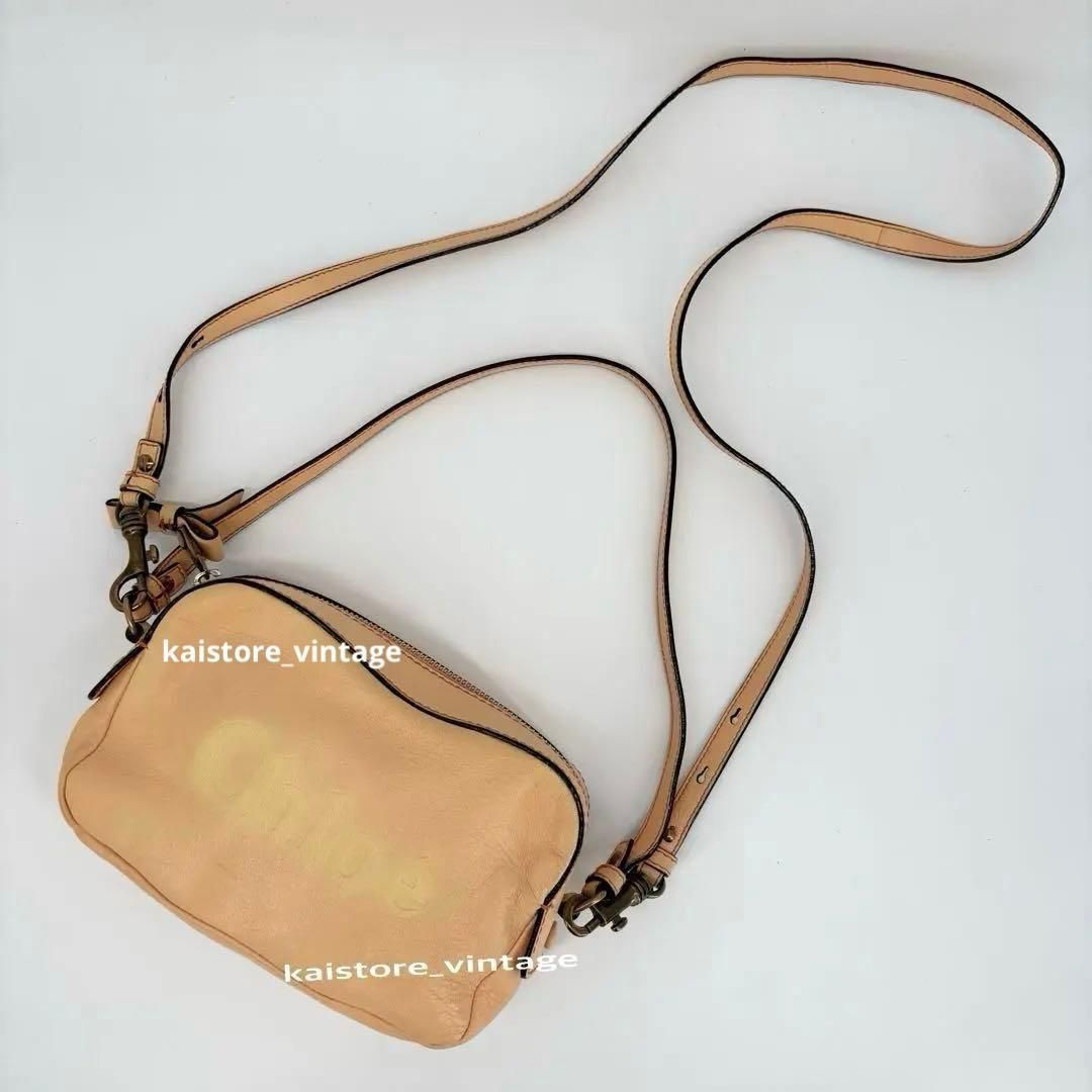 クロエ Chloe Chloé ショルダーバッグ クロスボディバッグ 2way レザー ベージュ Y2K / Chloe Chloé Shoulder Bag Crossbody Bag 2-Way Leather Beige Y2K