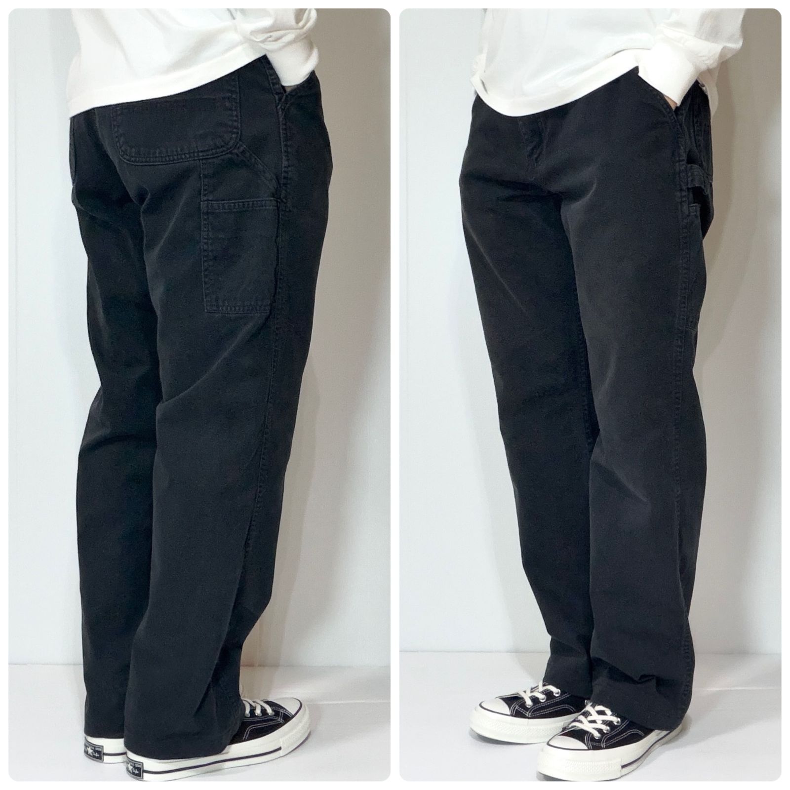 ゴールデンサイズ US企画 Carhartt カーハート B324 BLK チノクロス 