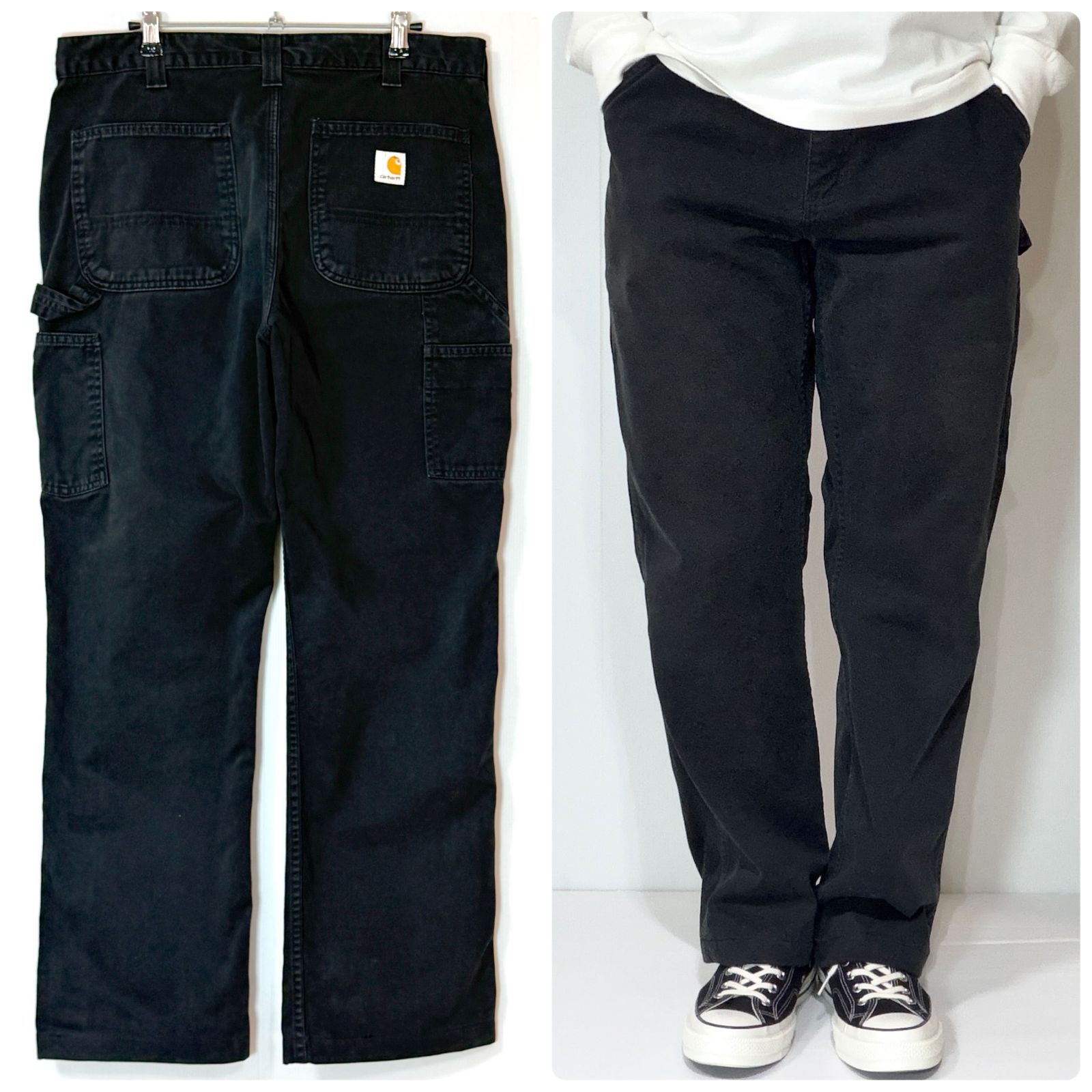 ゴールデンサイズ US企画 Carhartt カーハート B324 BLK チノクロス 