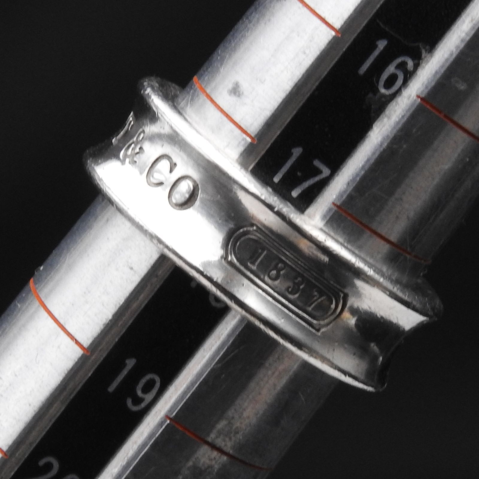 TIFFANY&CO. ティファニー 1837 ナローリング シルバー925 17.5号強