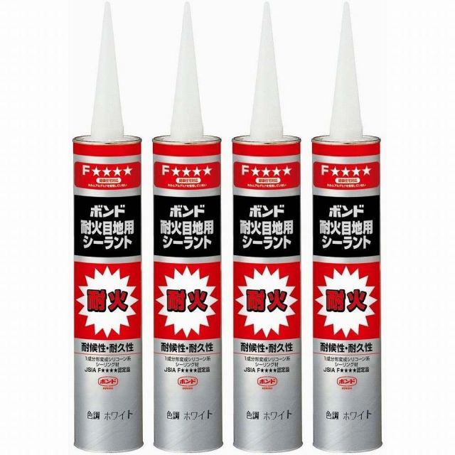 コニシ　耐火目地用シーラント　ホワイト　３３３ｍｌ 4個セット