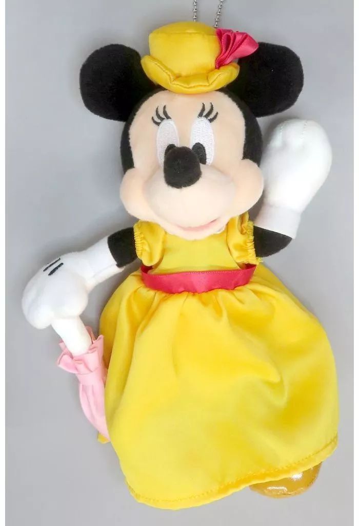[Used] Plush Minnie Mouse (Disney Mercantile) Plush Toy Badge “Disney” Tokyo Disneyland Hotel Limited