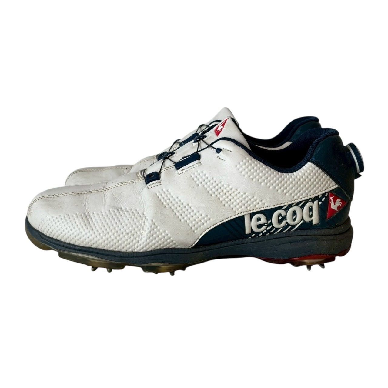 le coq sportif ルコック ゴルフシューズ メンズ 25.5cm ホワイト 