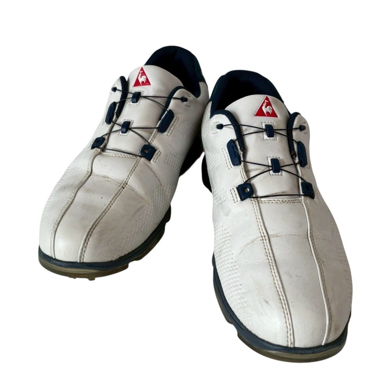 le coq sportif ルコック ゴルフシューズ メンズ 25.5cm ホワイト 