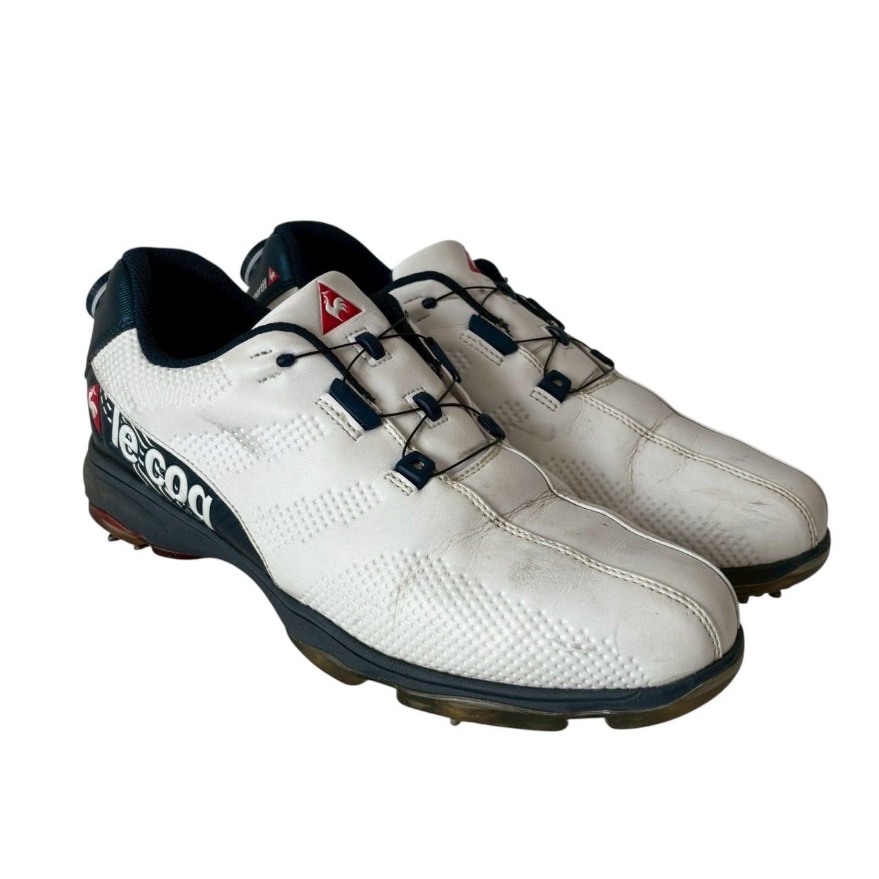le coq sportif ルコック ゴルフシューズ メンズ 25.5cm ホワイト 