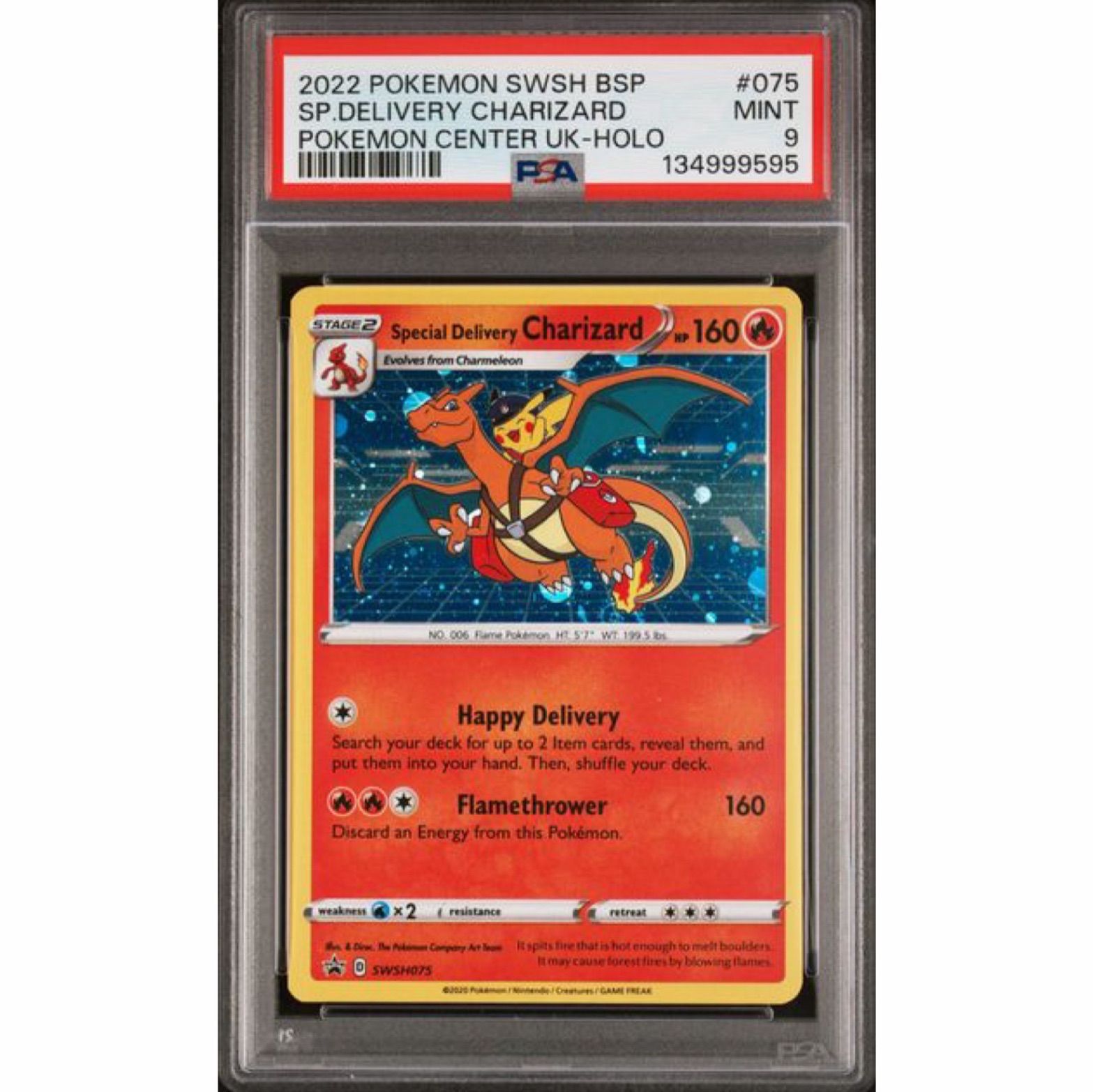 PSA9 スペシャルデリバリーリザードン SWSH075 海外限定 ポケモン
