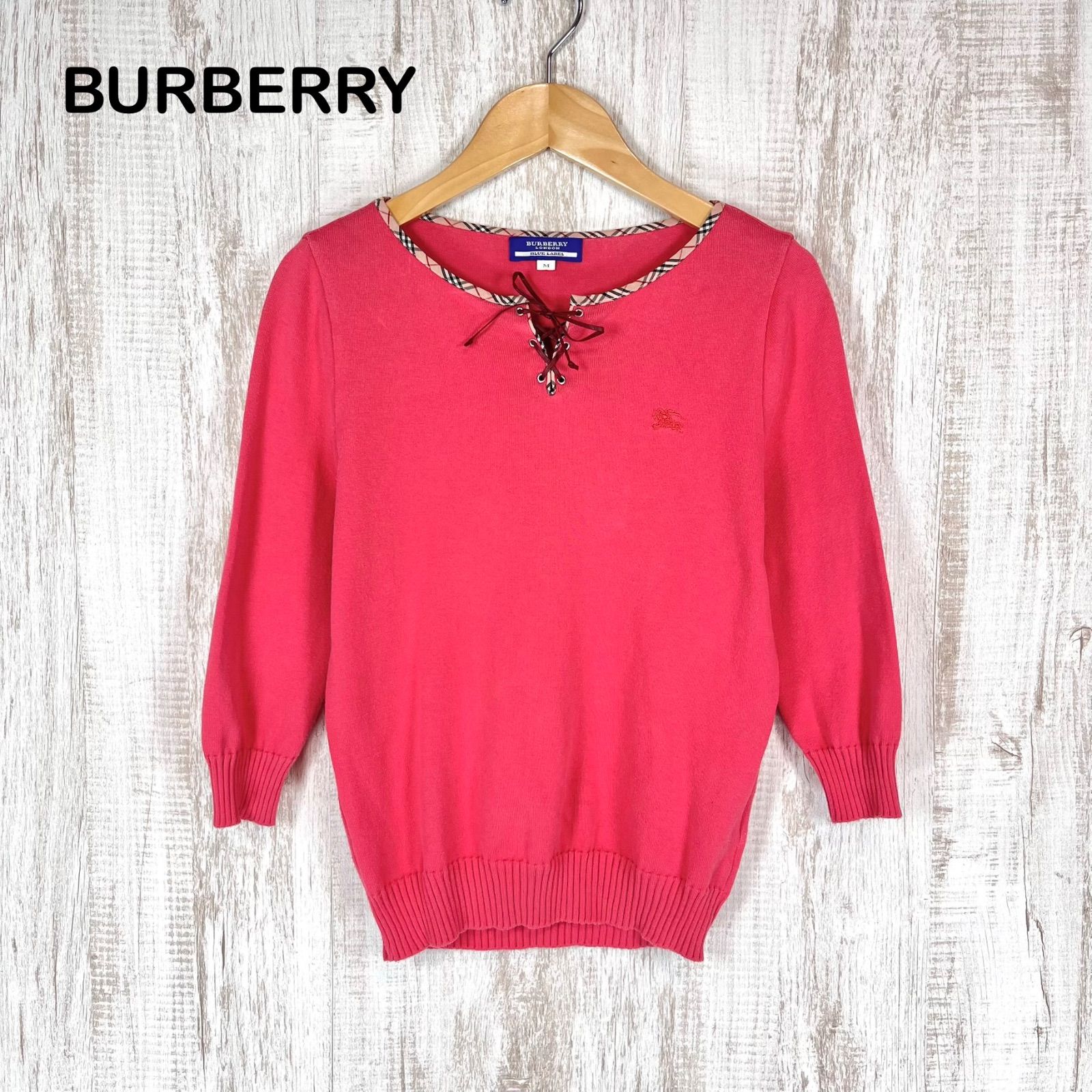 BURBERRY BLUE LABEL バーバリーブルーレーベル ホース ロゴ刺繍 ノバ