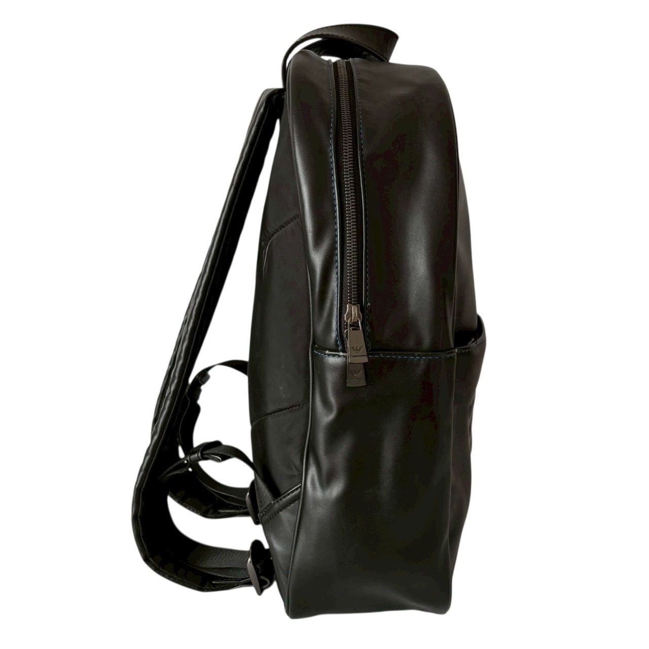 EMPORIO ARMANI エンポリオアルマーニ バックパック レザー ブラック 